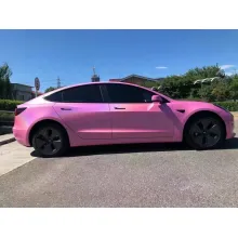 Glossy Laser Pink Vinyl Car Wrap K-3007（+1）
