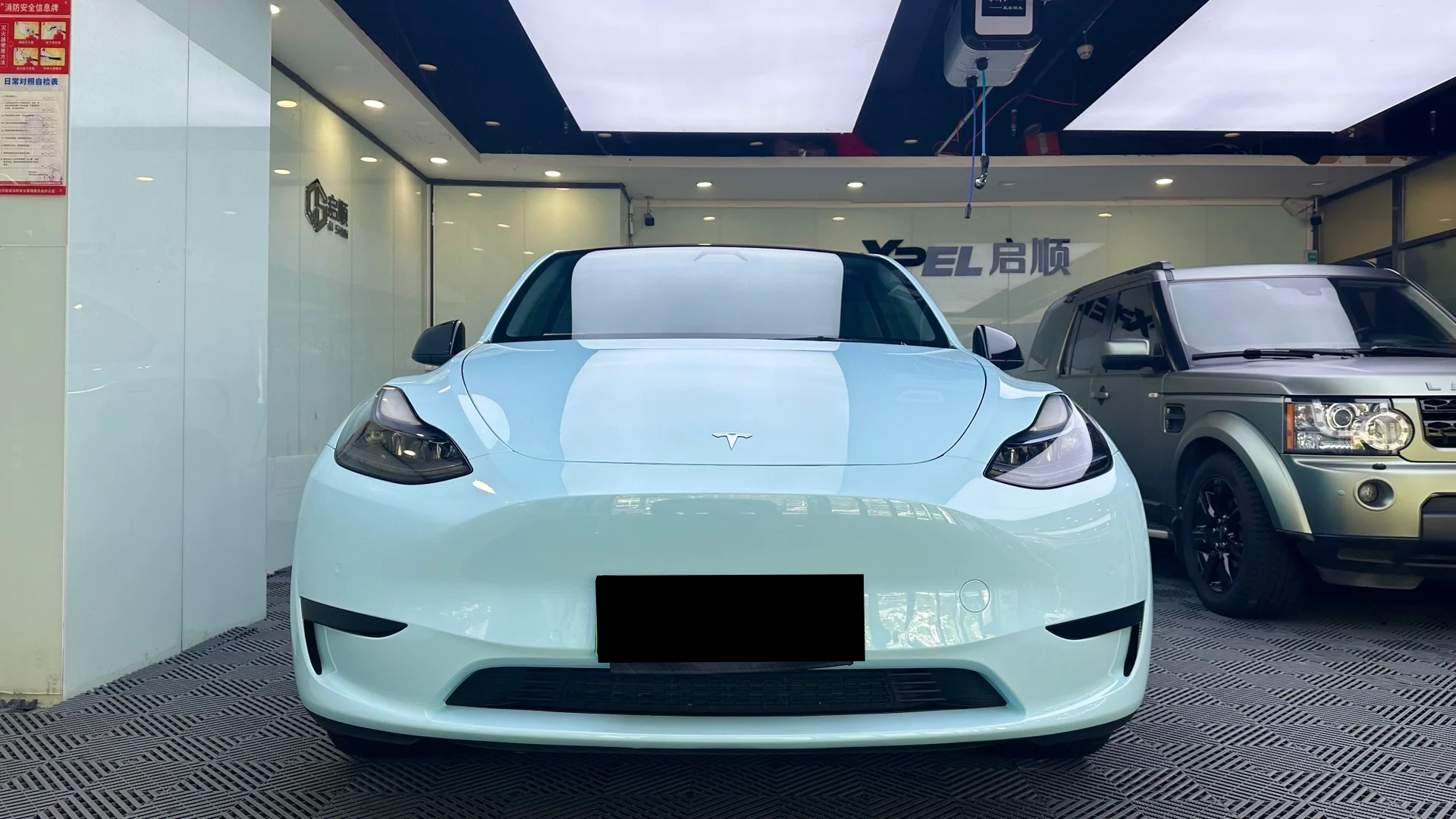 Glossy Ice Blue Vinyl Car Wrap K-1914