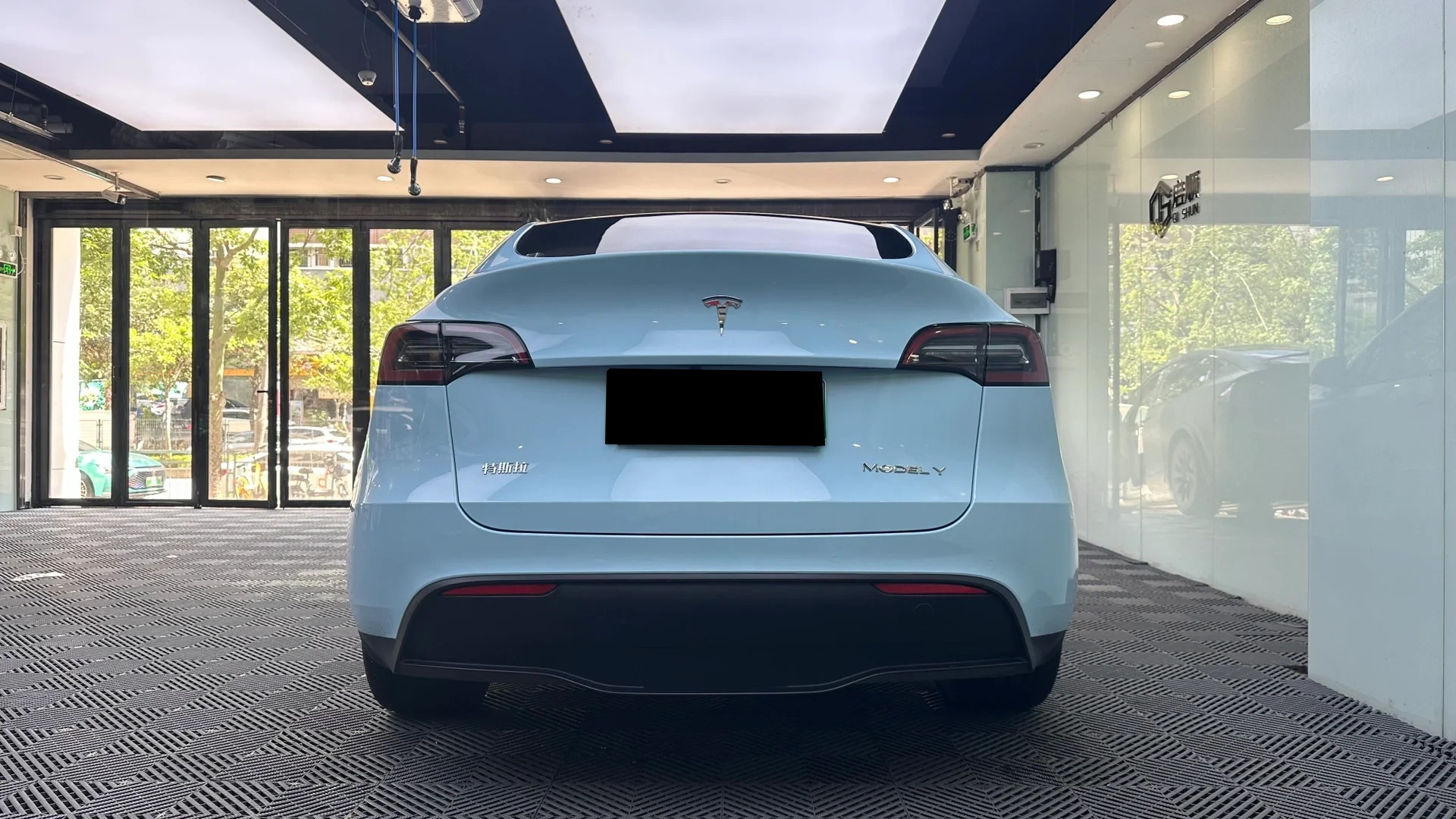 Glossy Ice Blue Vinyl Car Wrap K-1914