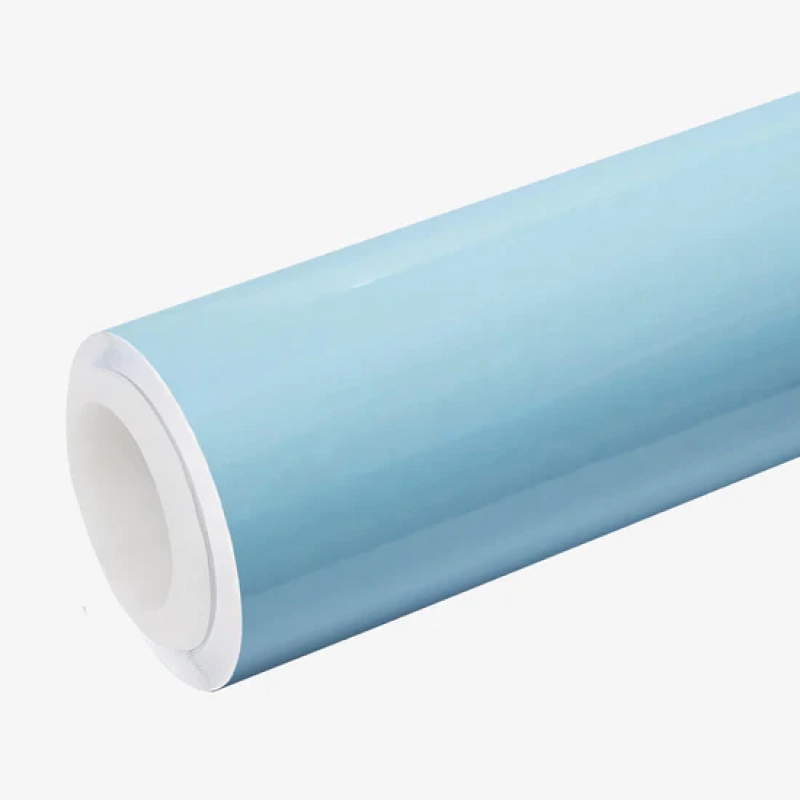 Glossy Ice Blue Vinyl Car Wrap K-1914 01