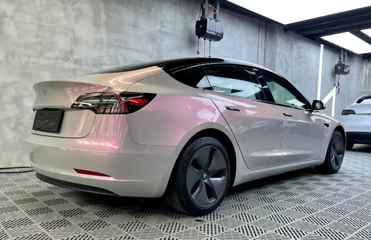 Glossy Volcanic ash Twin-Color change Candy Vinyl Car Wrap K-1702