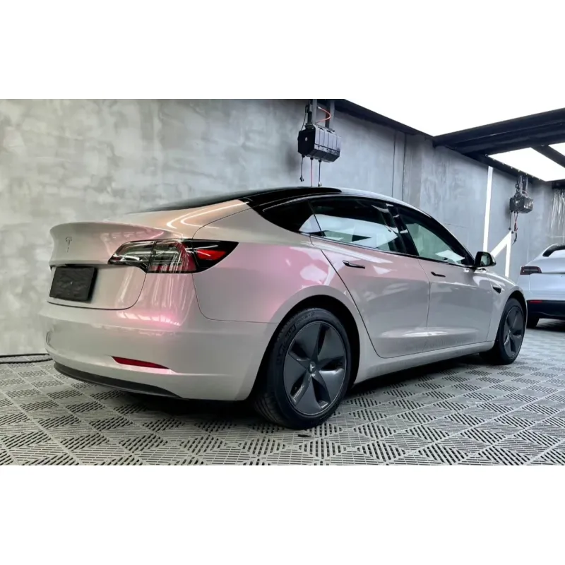 Glossy Volcanic ash Twin-Color change Candy Vinyl Car Wrap K-1702