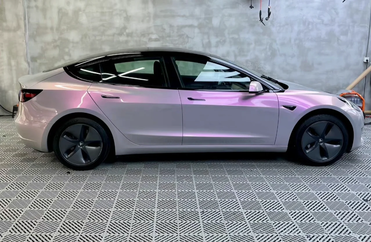 Glossy Volcanic ash Twin-Color change Candy Vinyl Car Wrap K-1702