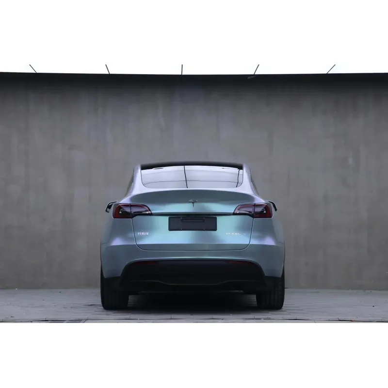 Matte Diamond Grey Blue Vinyl Car Wrap K-4006