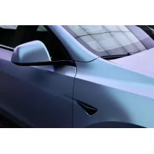 Matte Diamond Grey Blue Vinyl Car Wrap K-4006