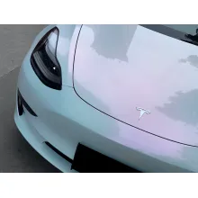 Glossy Diamond Pink White Vinyl Car Wrap K-4018