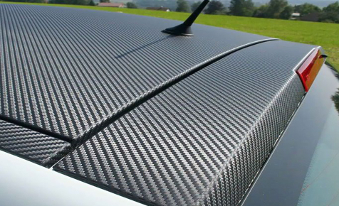 Matte Emulational Carbon Fiber Black Car Wrap K-9011