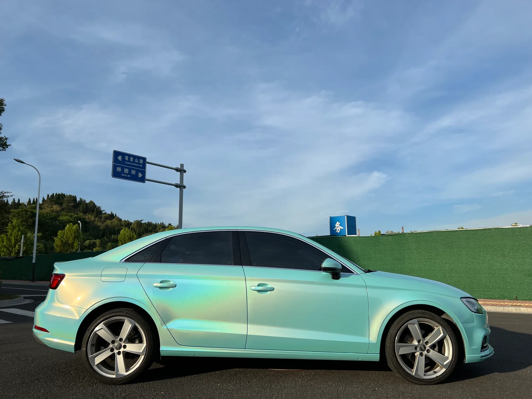 Glossy Laser Tiffany Vinyl Car Wrap K-3011