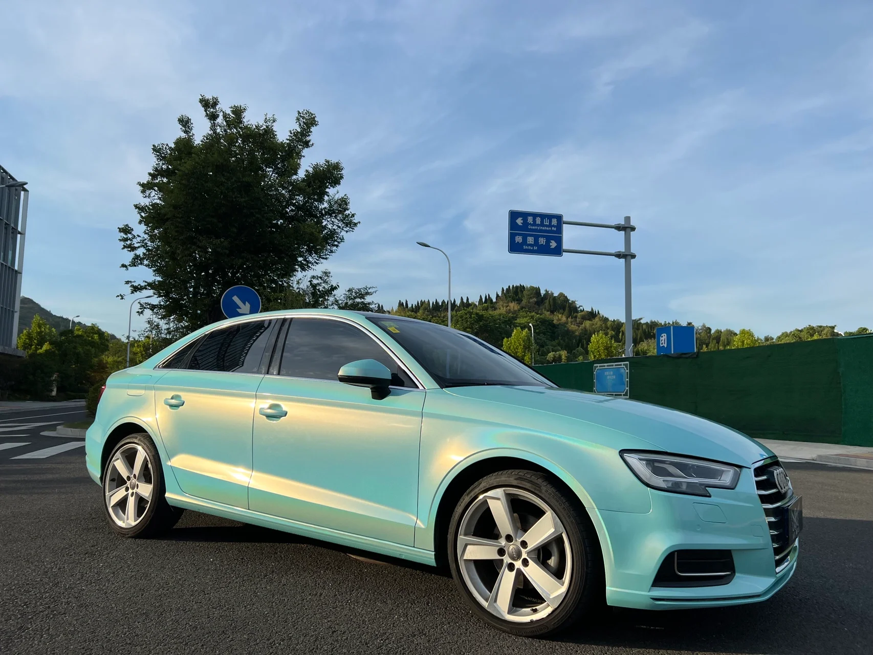 Glossy Laser Tiffany Vinyl Car Wrap K-3011