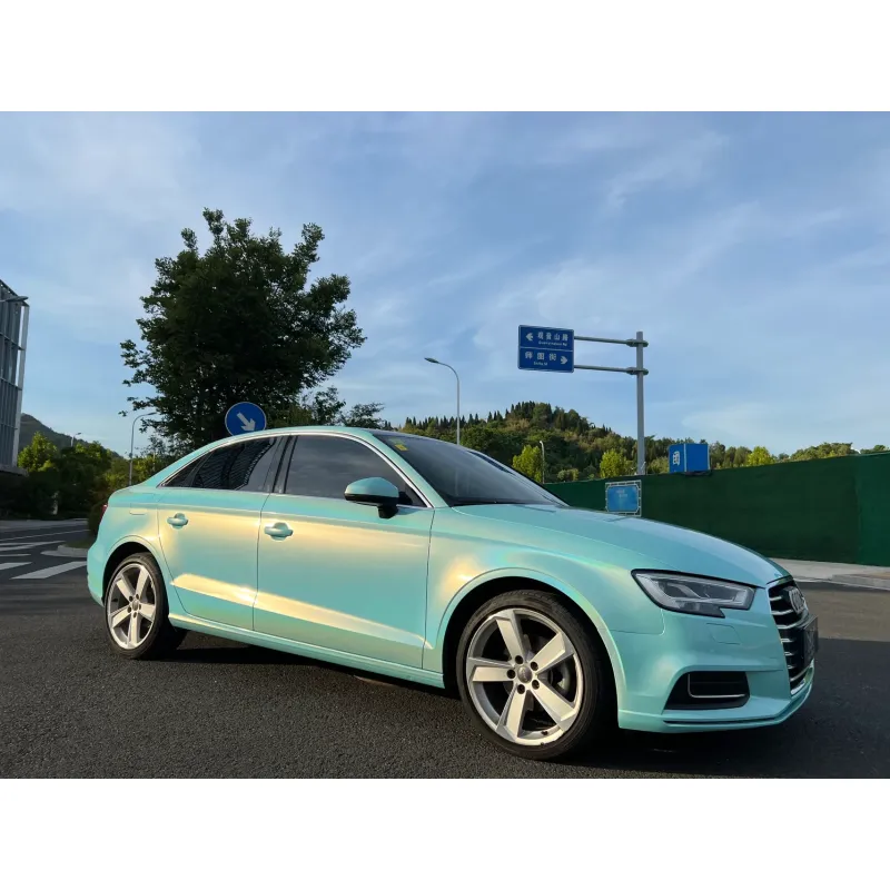 Glossy Laser Tiffany Vinyl Car Wrap K-3011