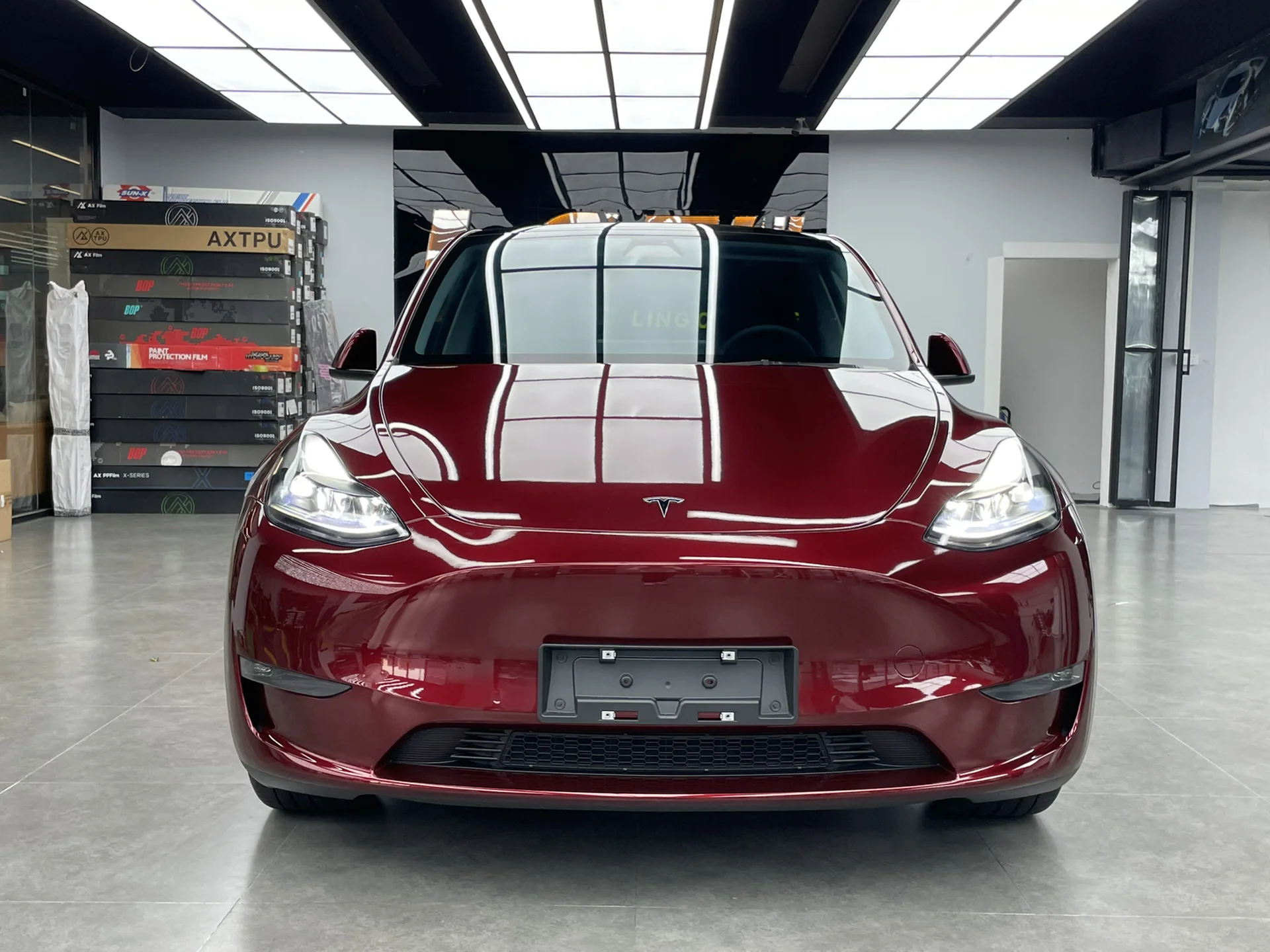 Glossy Liquid Dragon Red Vinyl Car Wrap K-1307