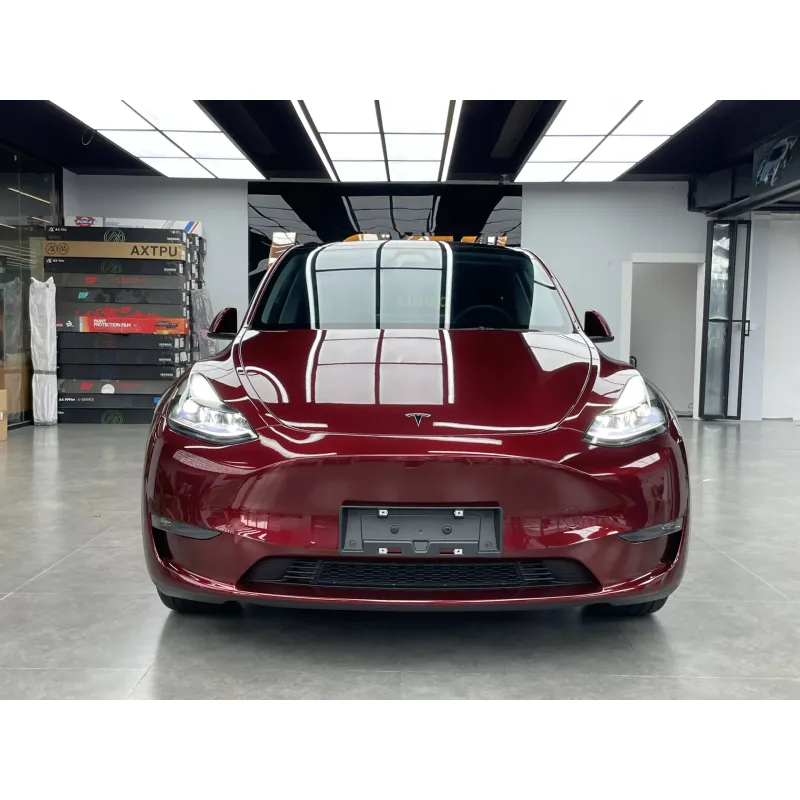 Glossy Liquid Dragon Red Vinyl Car Wrap K-1307