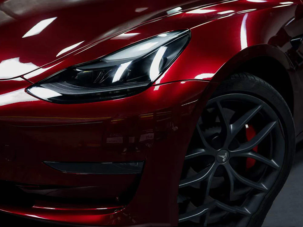 Glossy Liquid Dragon Red Vinyl Car Wrap K-1307