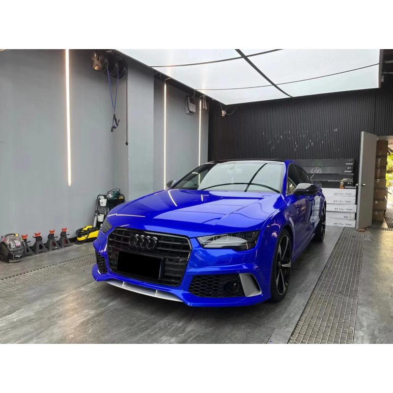 Metal Paint Deep Blue Vinyl Car Wrap K-6006