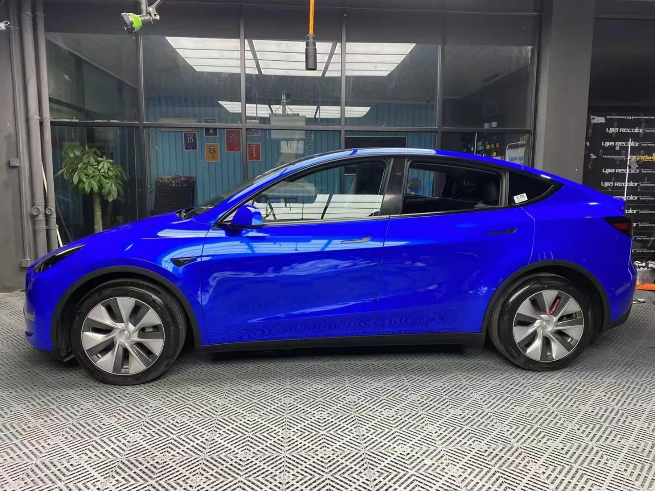 Metal Paint Deep Blue Vinyl Car Wrap K-6006