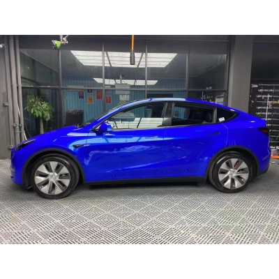 Metal Paint Deep Blue Vinyl Car Wrap K-6006 02