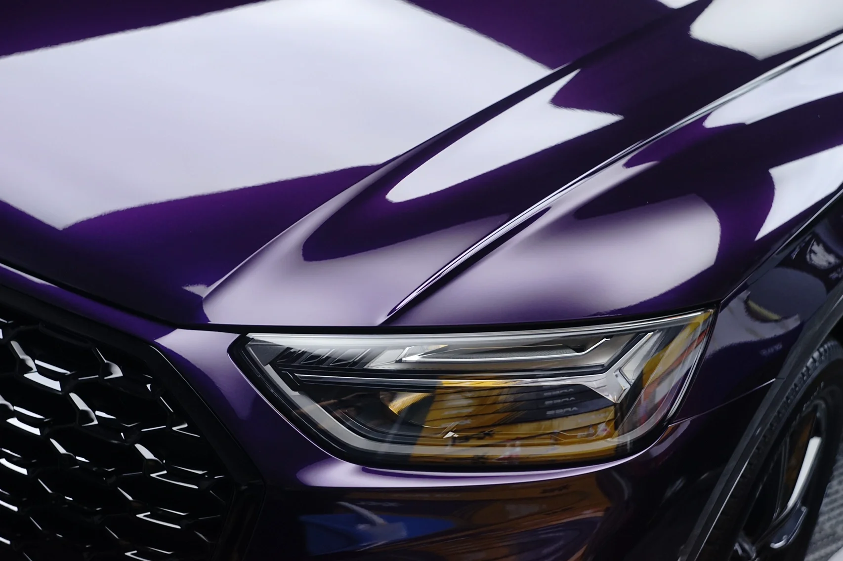 Glossy Midnight Purple Vinyl Car Wrap K-2114