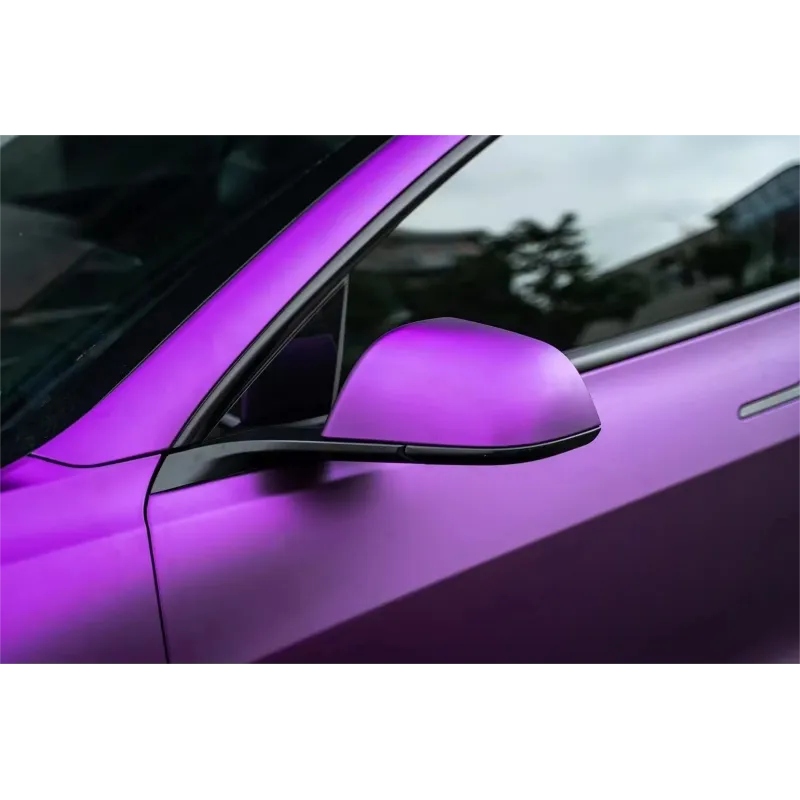 Matte Chrome Purple Vinyl Car Wrap K-8011