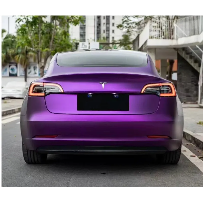 Matte Chrome Purple Vinyl Car Wrap K-8011