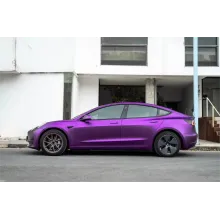 Matte Chrome Purple Vinyl Car Wrap K-8011