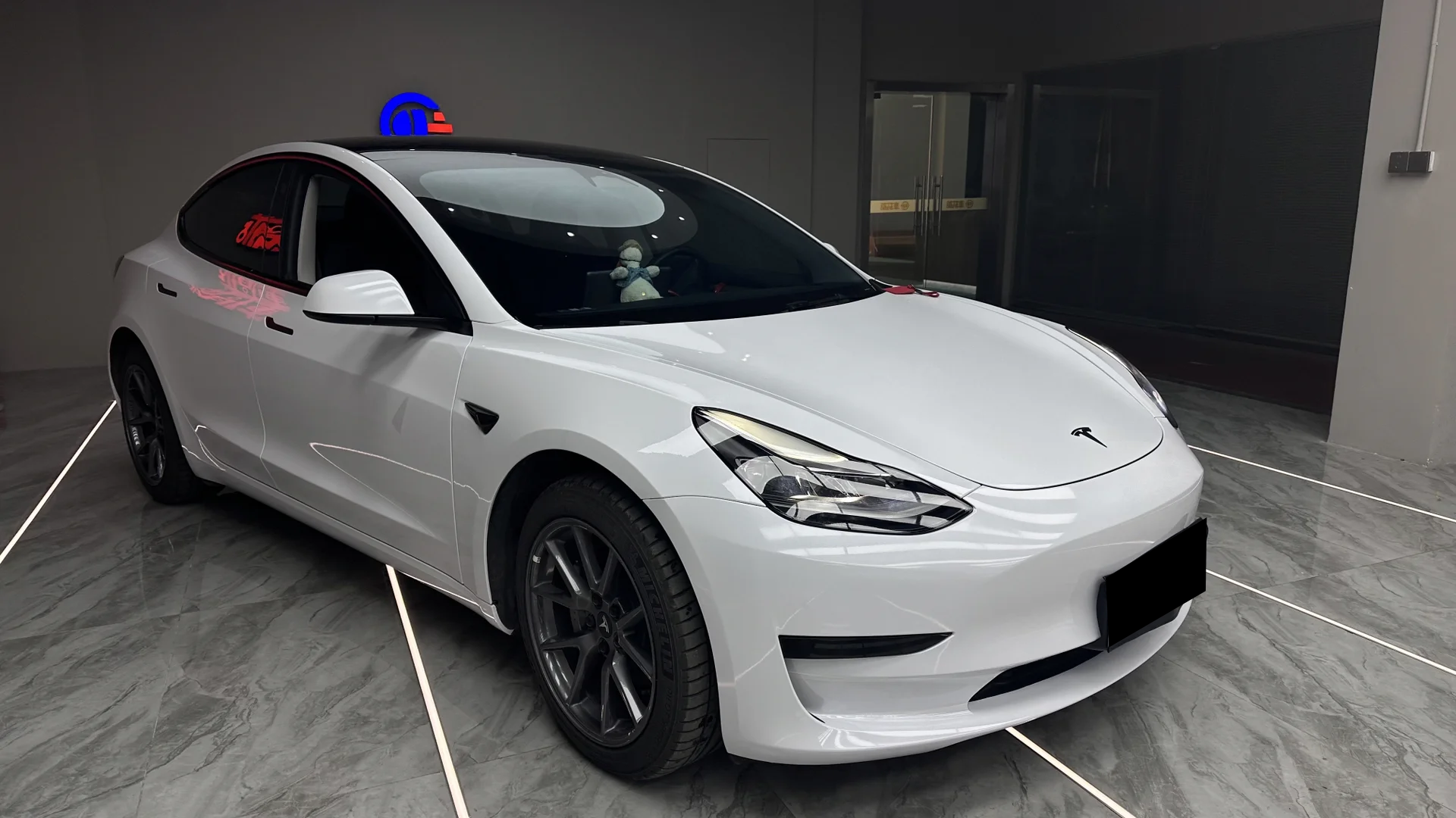 Sparkle White Vinyl Car Wrap K-1607