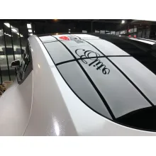 Sparkle White Vinyl Car Wrap K-1607