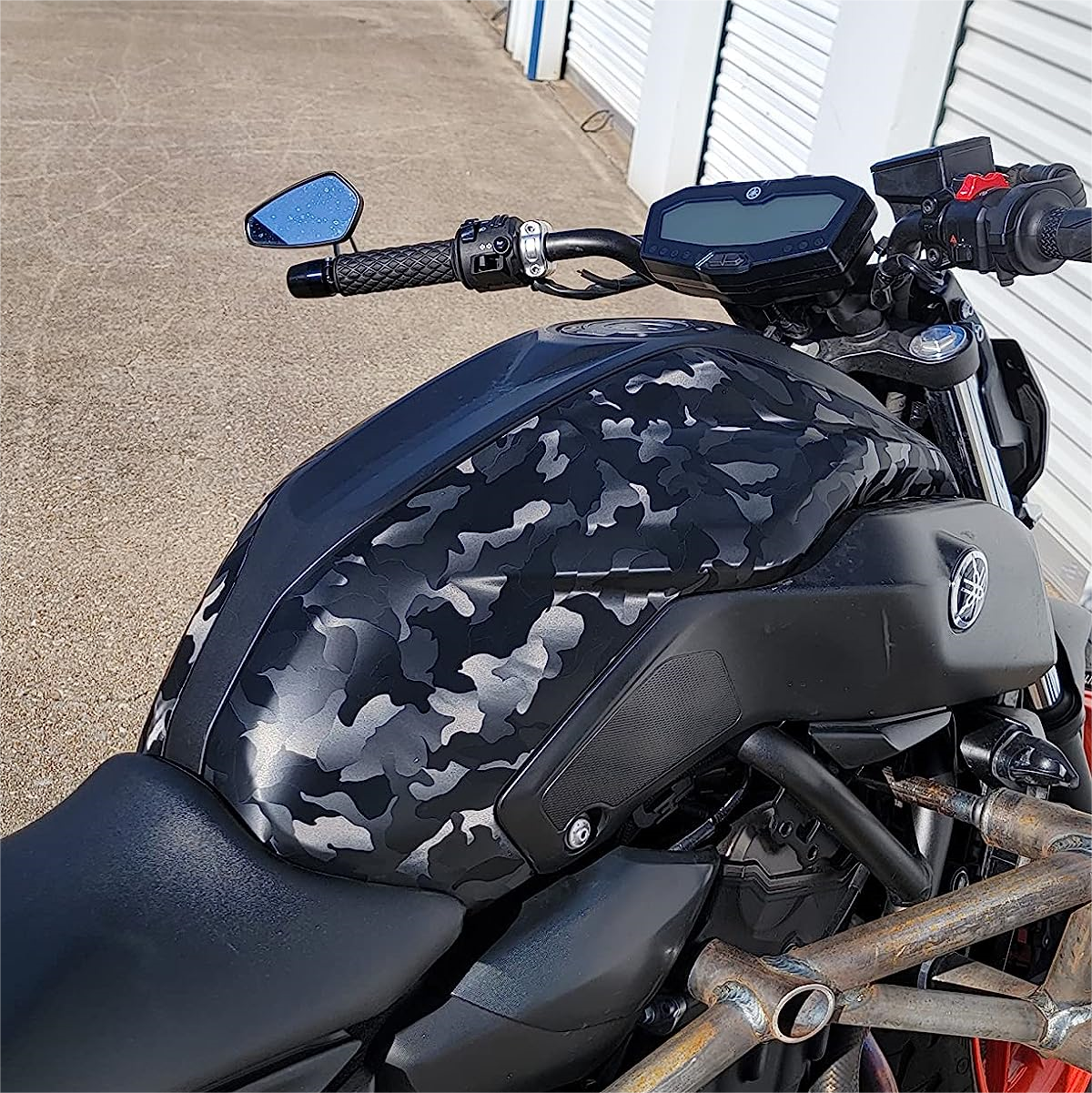 3D Ghost Camouflage Black Vinyl Car Wrap K-9503