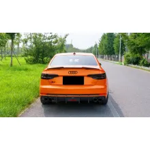 Car Original Color Glossy Compete Speed Orange Vinyl Car Wrap For Audi A4L