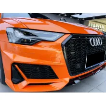Car Original Color Glossy Compete Speed Orange Vinyl Car Wrap For Audi A4L