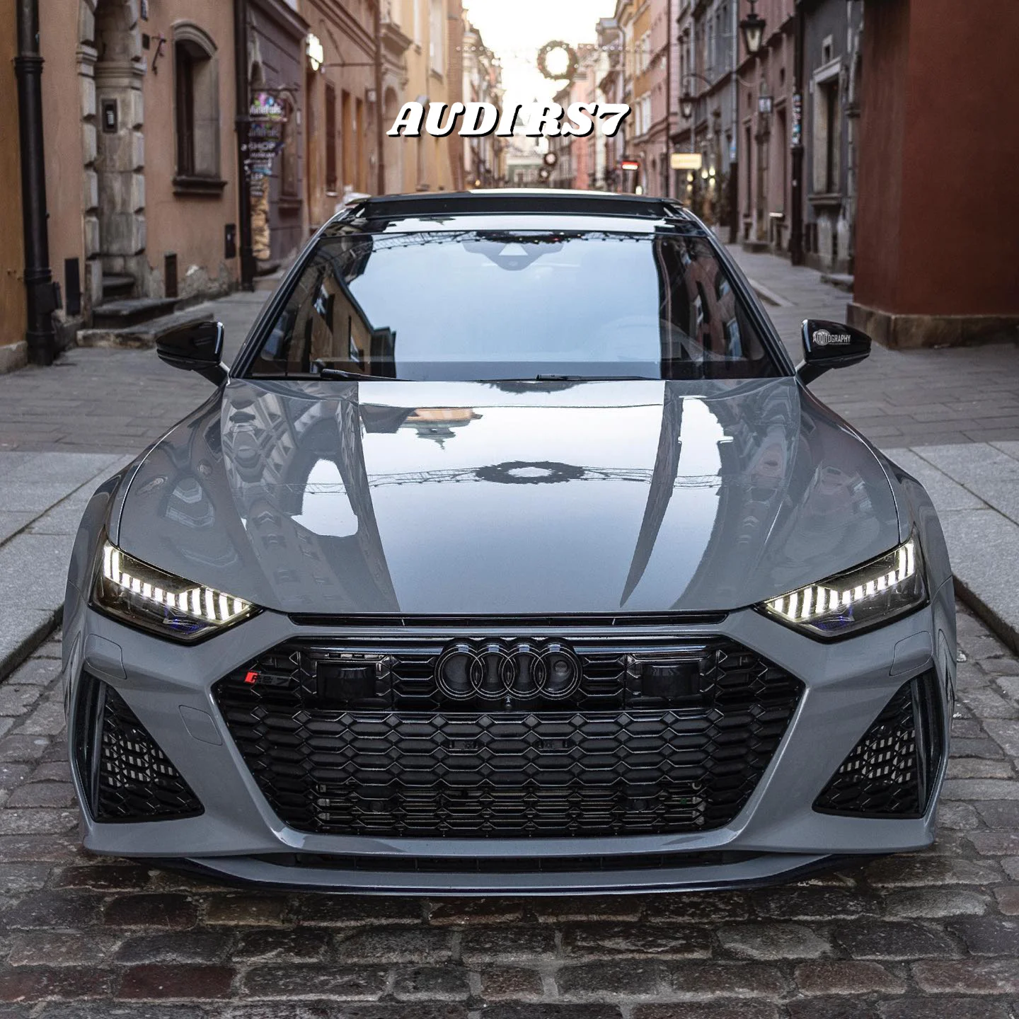 Car Original Color Glossy Nado Grey Vinyl Car Wrap For Audi RS