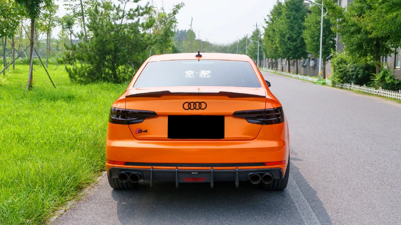 Glossy Compete Speed Orange Vinyl Car Wrap K-1108