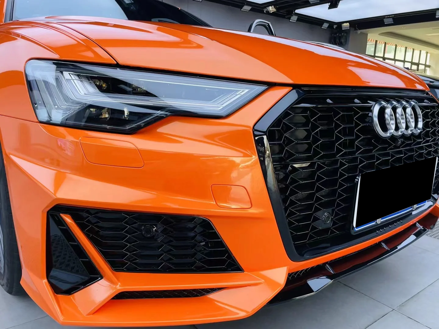 Glossy Compete Speed Orange Vinyl Car Wrap K-1108