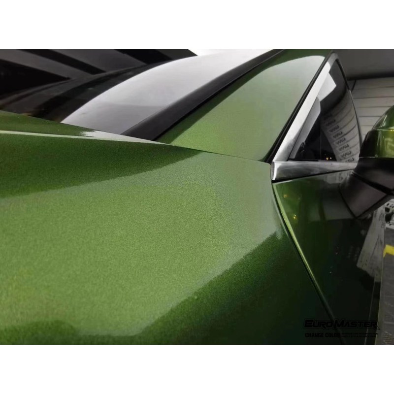 Glossy Mamba Green Vinyl Car Wrap K-2108