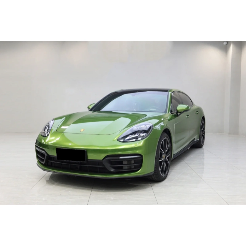 Car Original Color Glossy Mamba Green Vinyl Car Wrap For Porsche 02