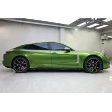 Car Original Color Glossy Mamba Green Vinyl Car Wrap For Porsche