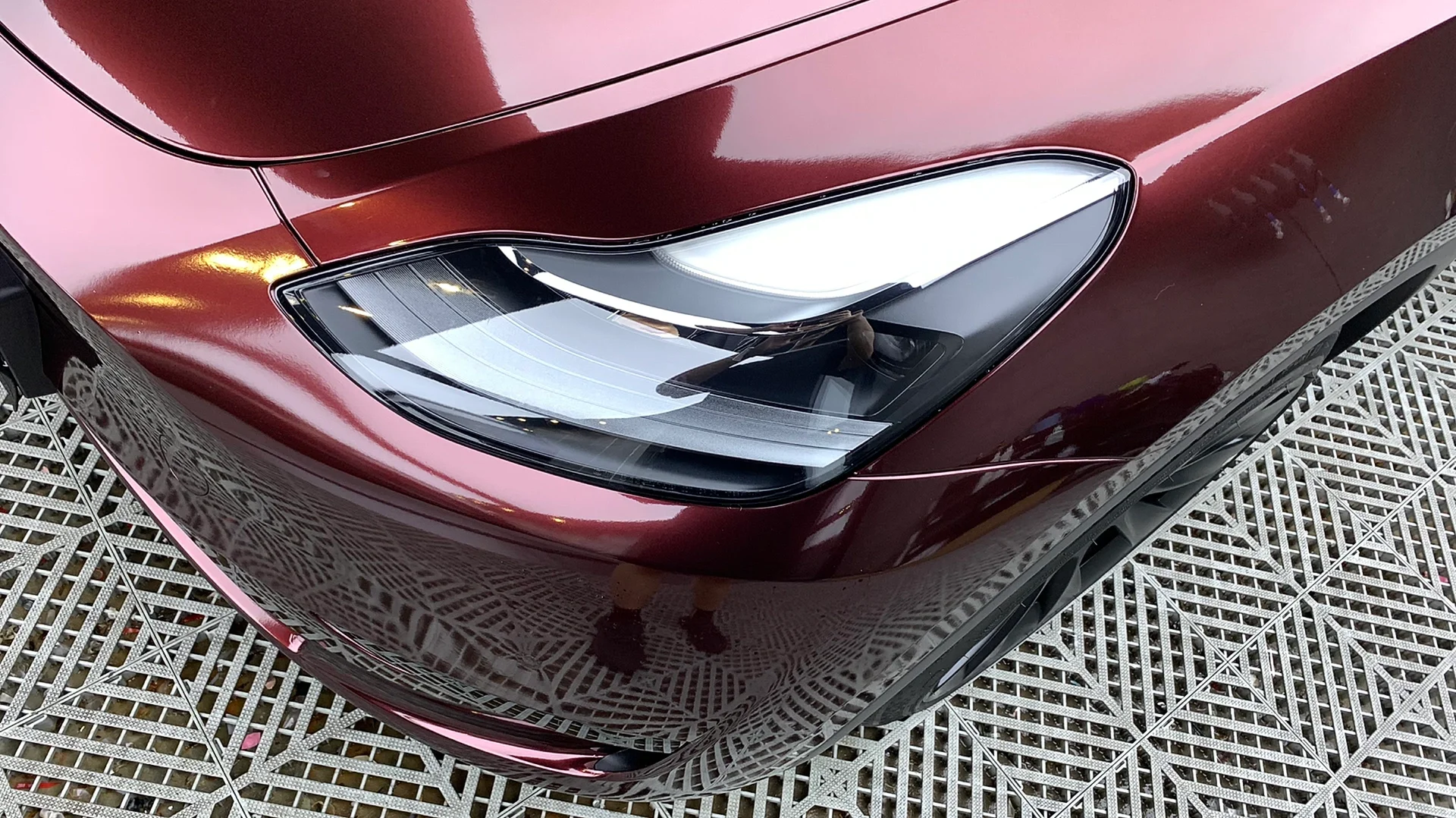 Glossy Metallic Black Rose Vinyl Car Wrap K-2102