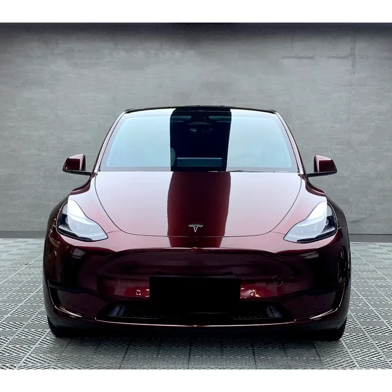 Glossy Metallic Black Rose Vinyl Car Wrap K-2102