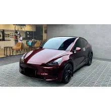 Glossy Metallic Black Rose Vinyl Car Wrap K-2102