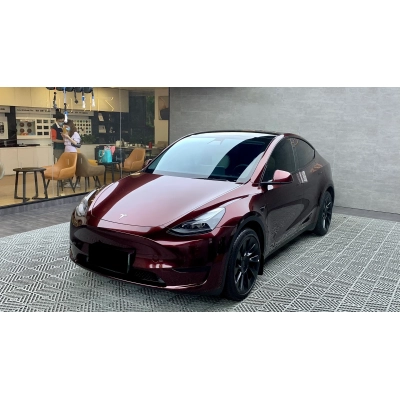 Glossy Metallic Black Rose Vinyl Car Wrap K-2102 02