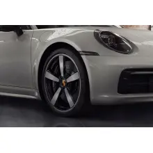 Porsche Grey Vinyl Car Wrap K-1441