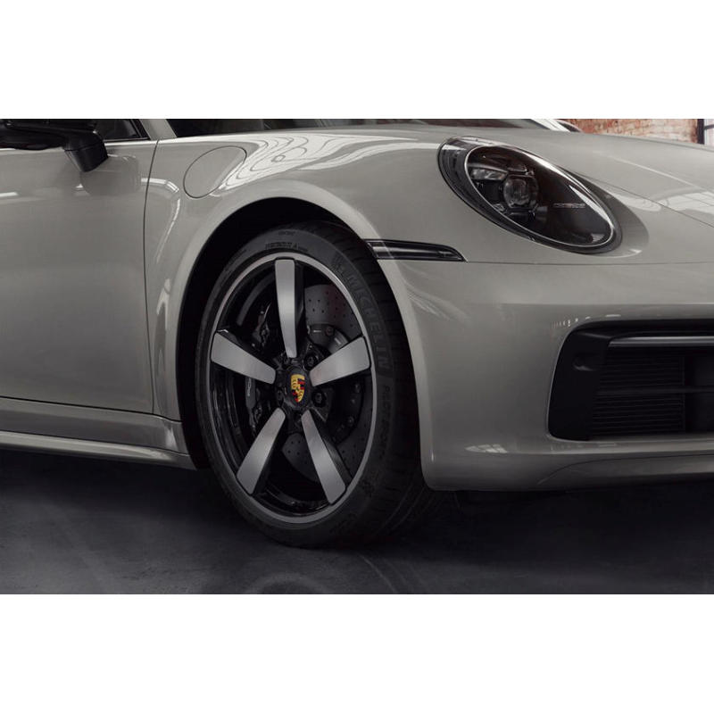 Porsche Grey Vinyl Car Wrap K-1441