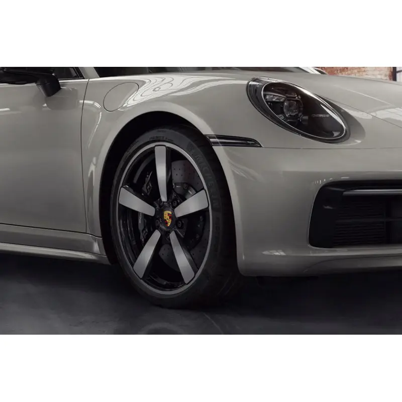 Porsche Grey Vinyl Car Wrap K-1441