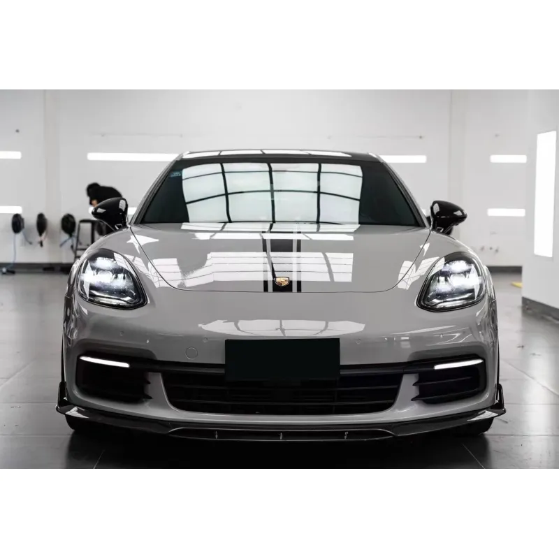 Porsche Grey Vinyl Car Wrap K-1441