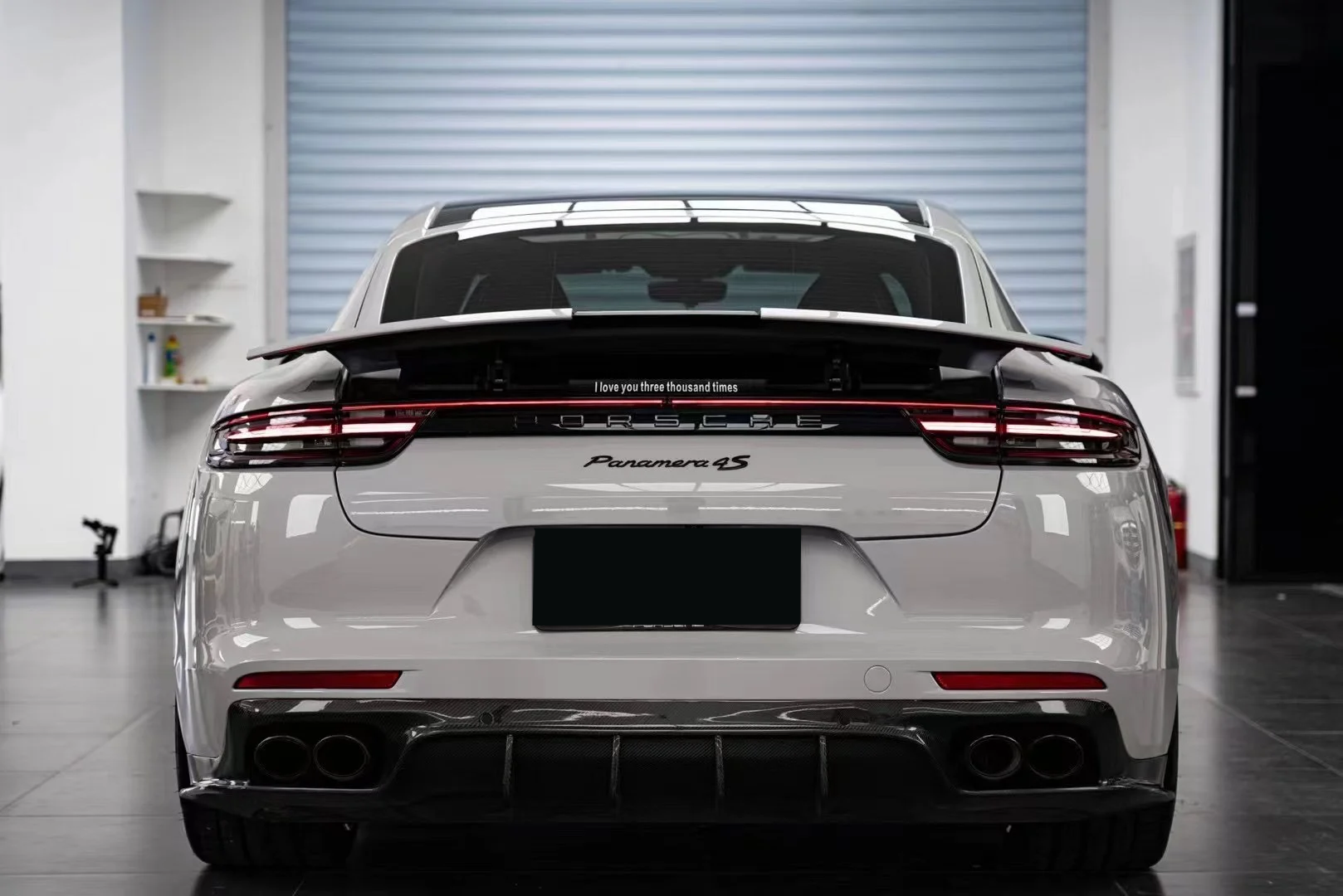 Porsche Grey Vinyl Car Wrap K-1441