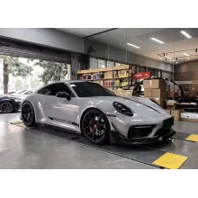 Porsche Grey Vinyl Car Wrap K-1441