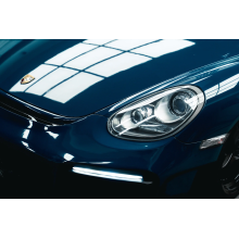 Car Original Color Deep Blue Vinyl Car Wrap For Porsche