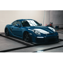 Car Original Color Deep Blue Vinyl Car Wrap For Porsche