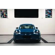 Car Original Color Deep Blue Vinyl Car Wrap For Porsche