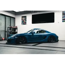 Car Original Color Deep Blue Vinyl Car Wrap For Porsche