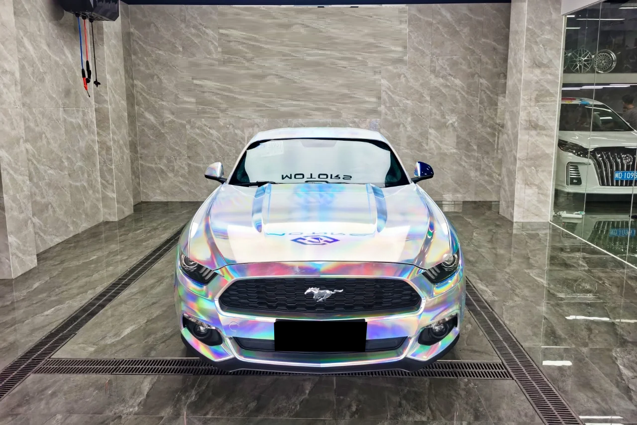 Laser Chrome Silver Vinyl Car Wrap K-2238